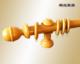 Wooden curtain rod